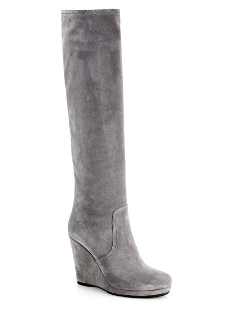 prada suede boots womens|prada high heel boots.